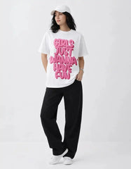 GIRLS WANNA HAVE FUN - OVERSIZED TSHIRT Oversized Tshirts