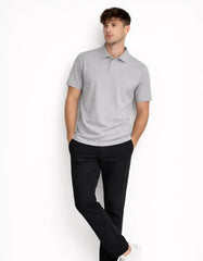 GREY MELANGE - POLO TSHIRT Polos