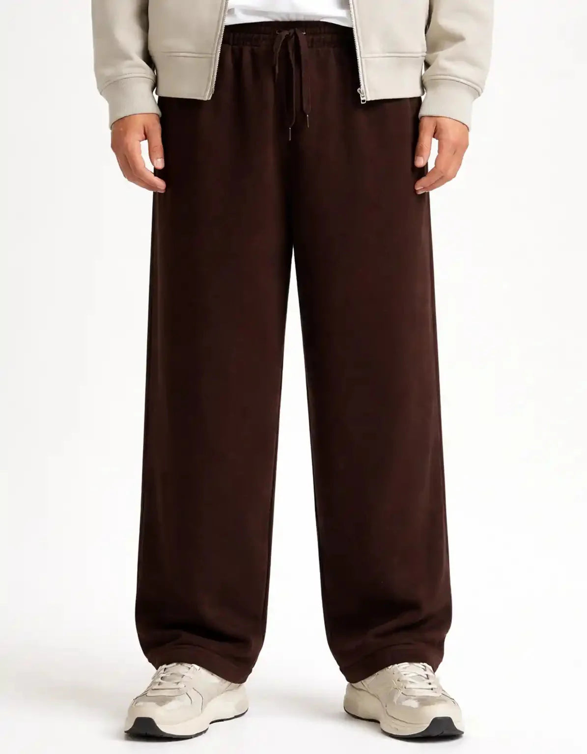 CHOCOLATE BROWN - PREMIUM GAUGE SWEATPANT  Sweatpants