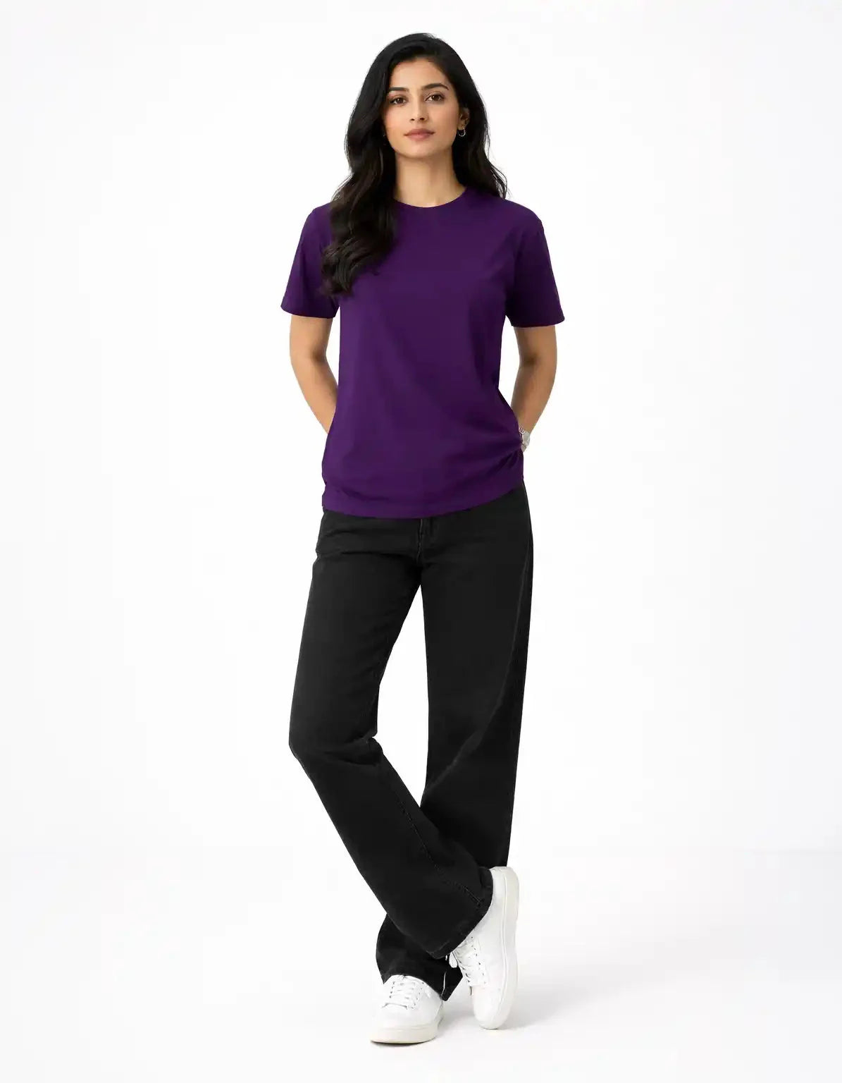 DARK PURPLE - REGULAR  TSHIRT  TShirts