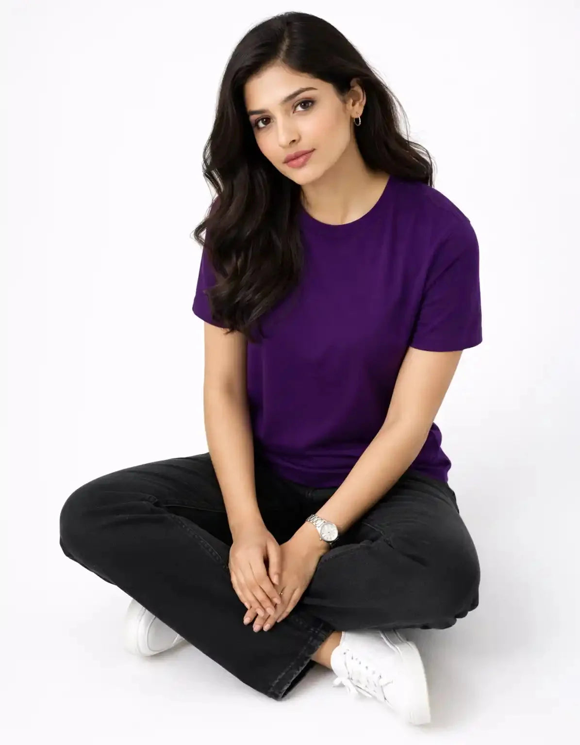 DARK PURPLE - REGULAR  TSHIRT  TShirts