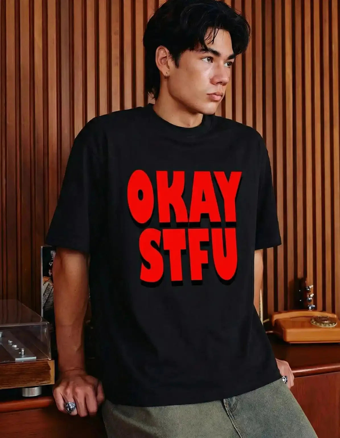 OKAY STFU - OVERSIZED T-SHIRT  Oversized Tshirts